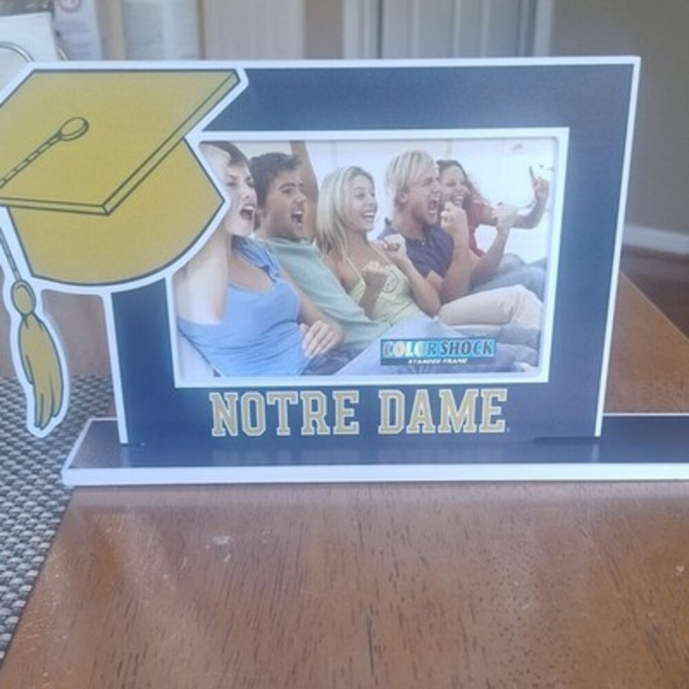 Color Shock Univ of Notre Dame 4x6 Freestanding Standee Frame Rear-Load graduate